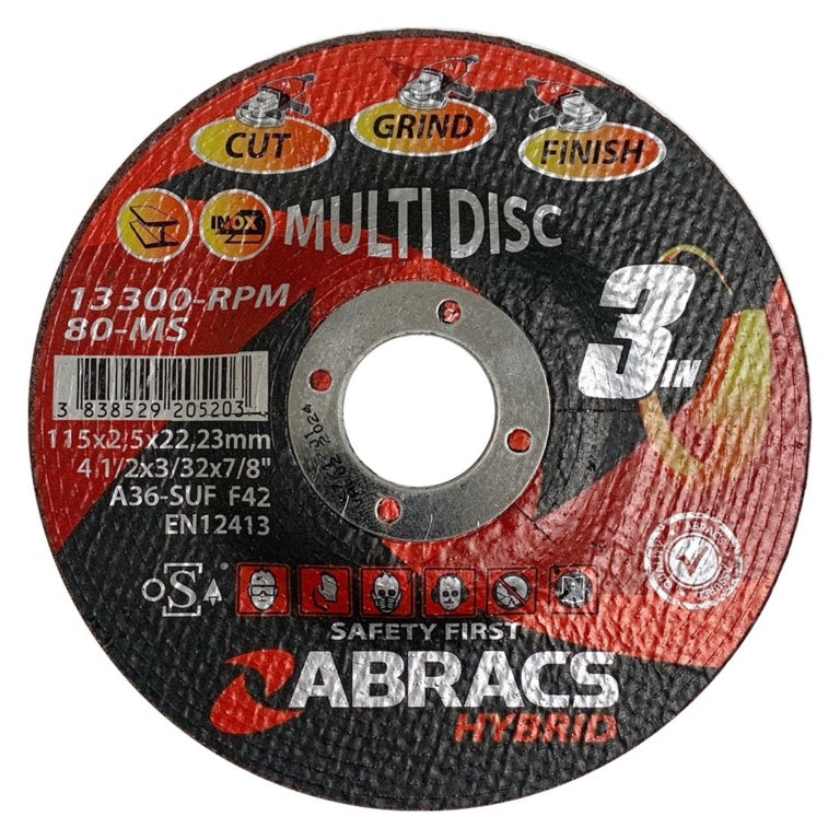 Abracs Hybride 3en1 115x2.5x22