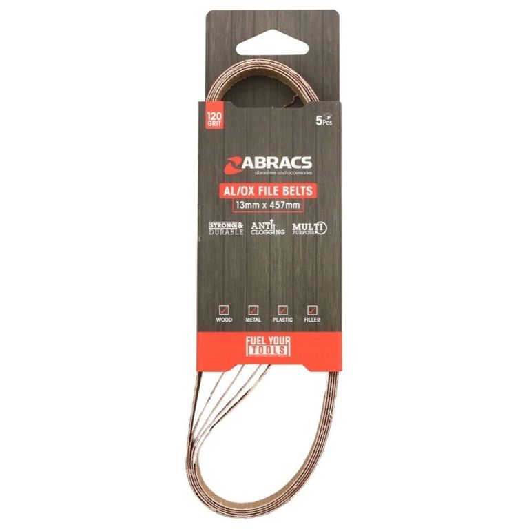 Abracs AL/OX File Belts 13mm x 457mm Pack 5