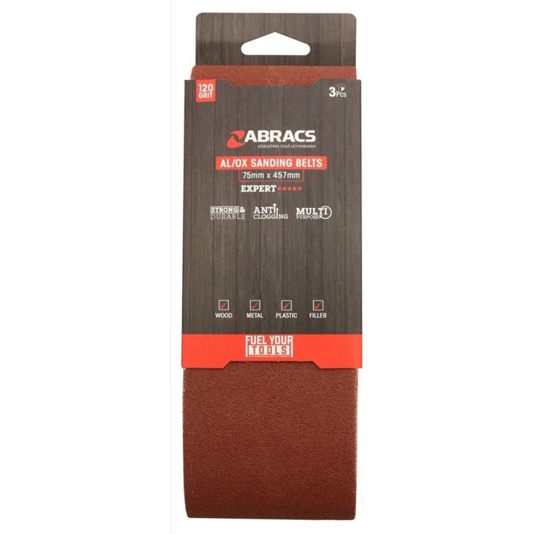 Abracs AL/OX Sanding Belt 75mm x 457mm