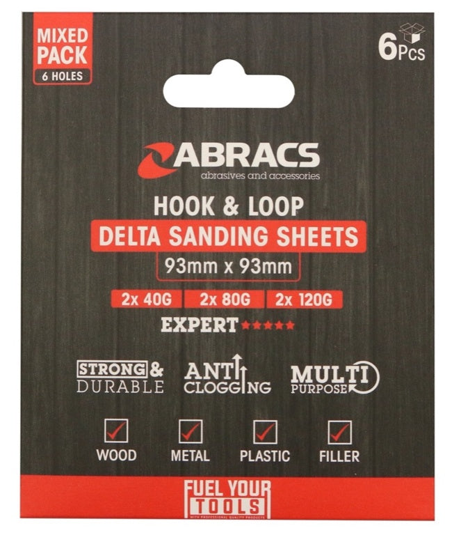 Abracs Hook & Loop Delta Sanding Sheet