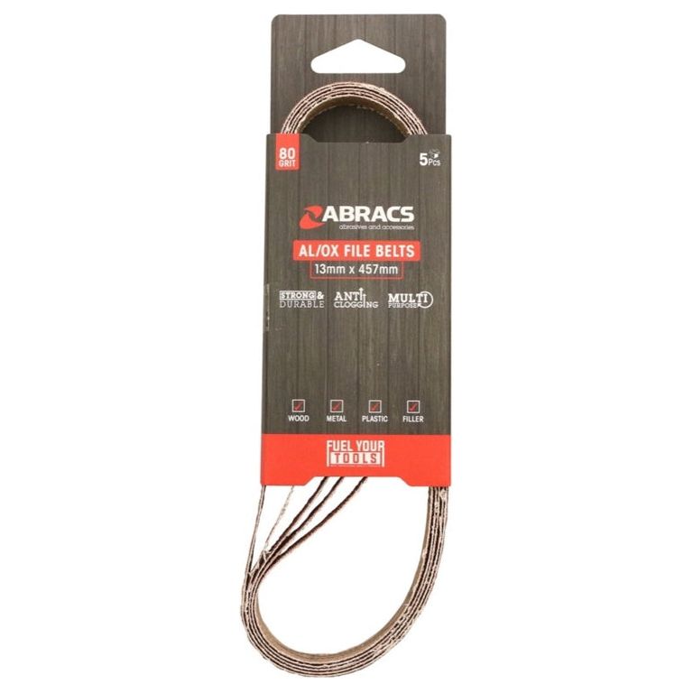 Abracs AL/OX File Belts 13mm x 457mm Pack 5