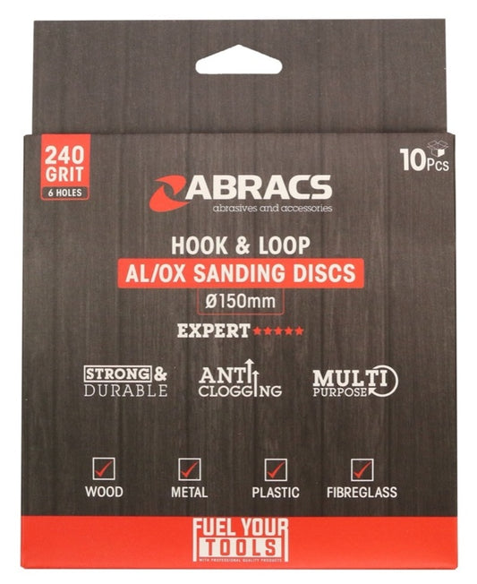 Abracs Crochet &amp; Boucle Disque Pack 10 150mm x 240g 