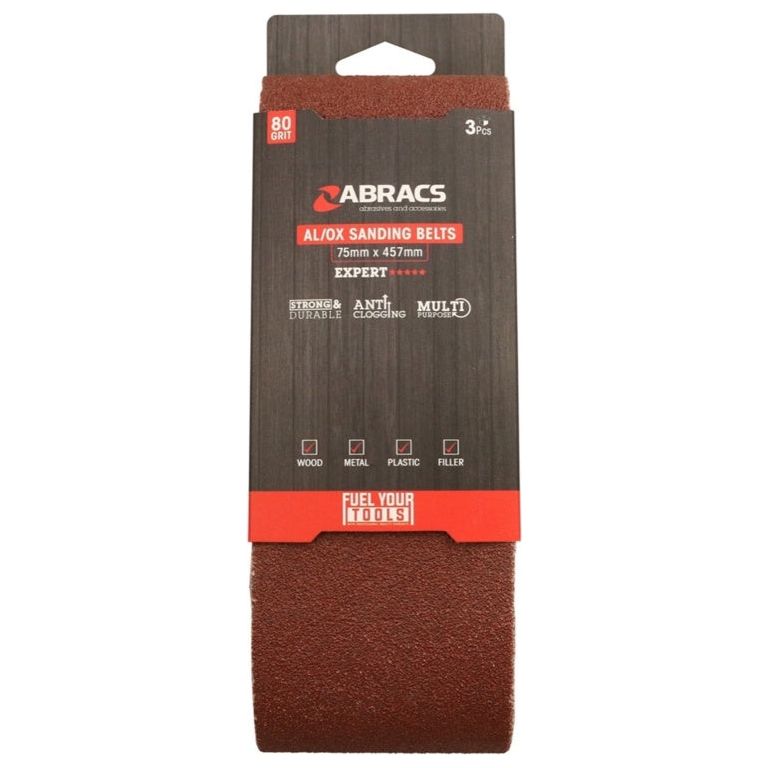 Abracs AL/OX Sanding Belt 75mm x 457mm