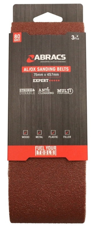 Abracs AL/OX Sanding Belt 75mm x 457mm