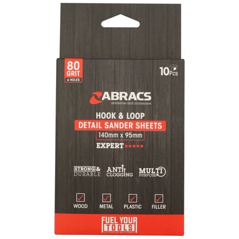 Abracs Detail Sanding Sheets 95mm x 140mm