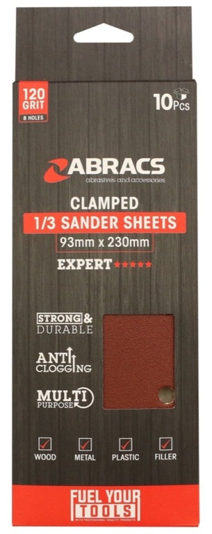 Abracs Orbital Clamped Sander Sheets