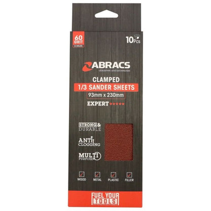 Abracs Orbital Clamped Sander Sheets 93 x 230mm