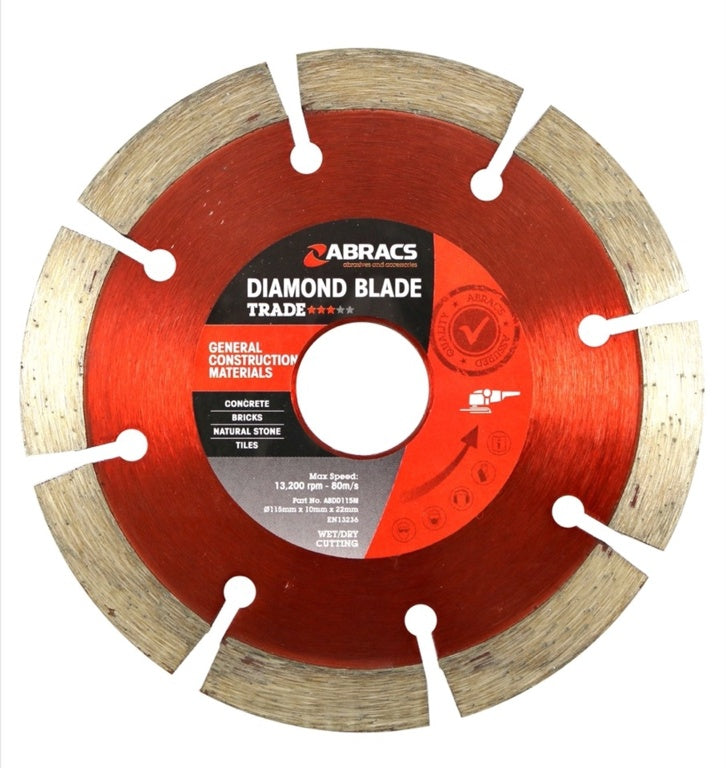 Abracs Trade Diamond Blade 115x10x22