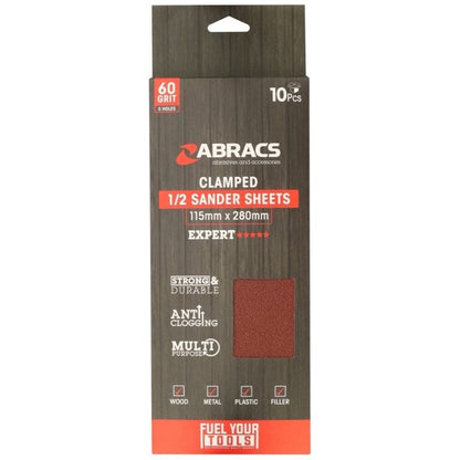 Abracs Orbital Clamped Sanding Sheet Coarse