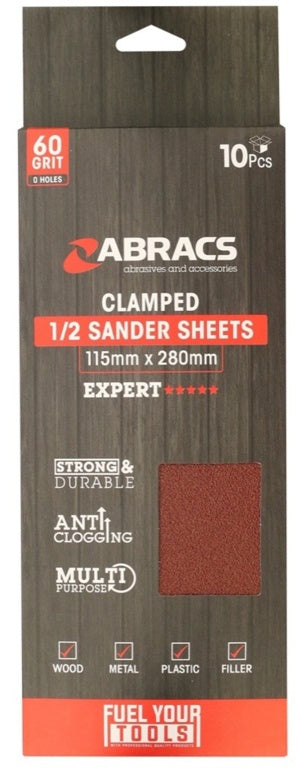 Abracs Orbital Clamped Sanding Sheet Coarse