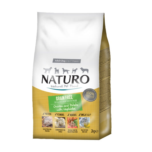 Naturo Perro Completo Seco Sin Cereales Bolsa 2kg