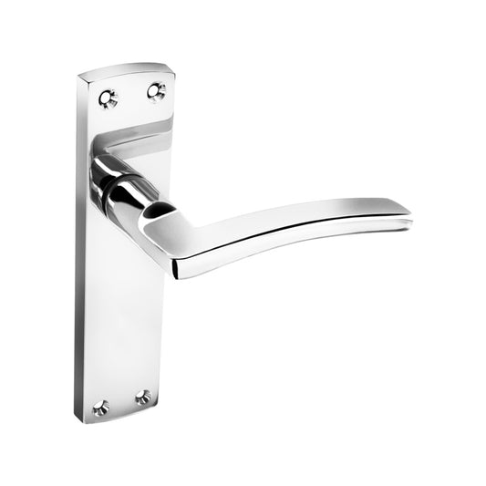 Smiths Architectural Nova Latch Lever On Back Plate CP