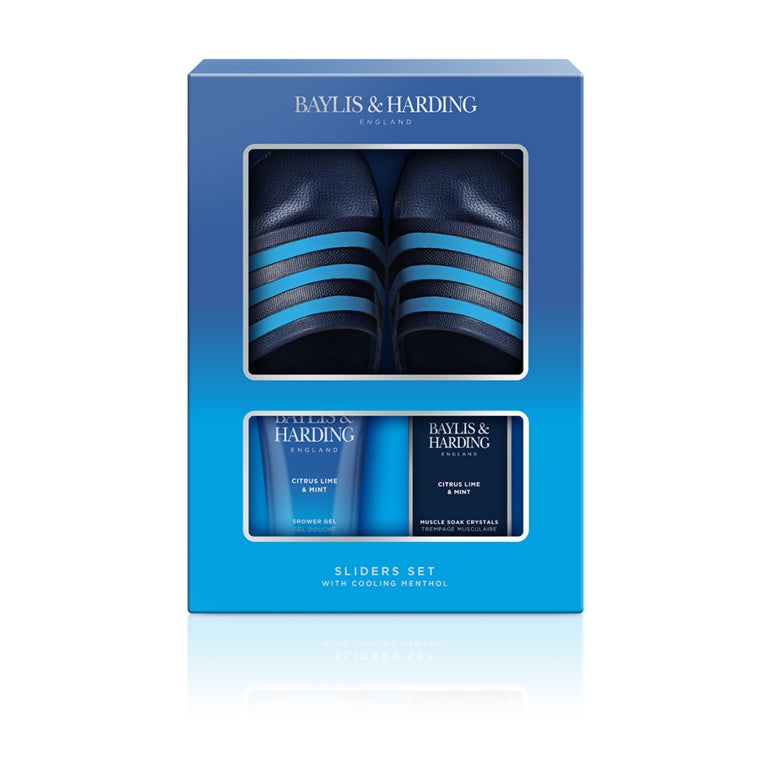 Baylis &amp; Harding - Conjunto de sandalias cítricas, lima y menta para hombre