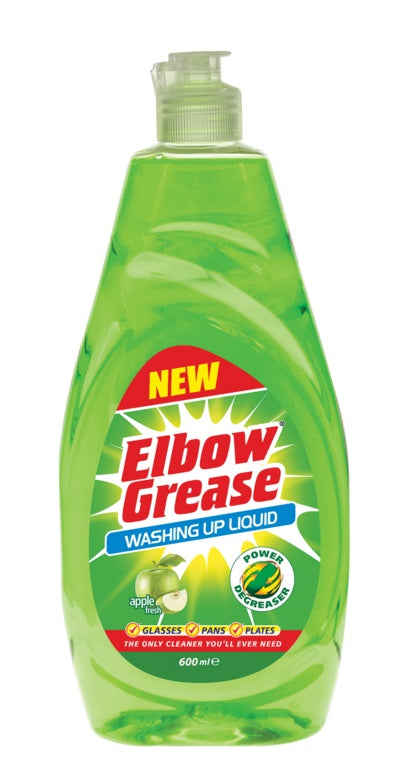 Detergente líquido Elbow Grease 600ml Apple Fresh