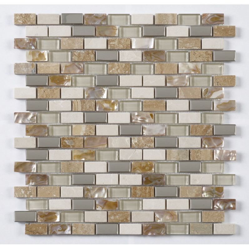 Verona Cream Mix Mini Brick Mosaic