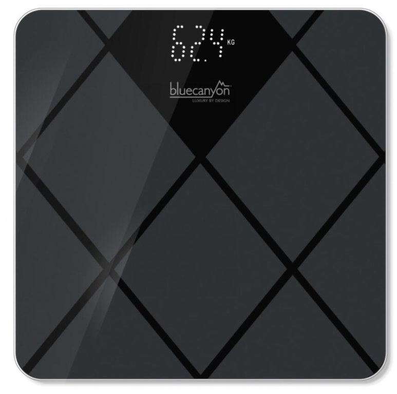 Blue Canyon Diamond Design White Display Digital Scale