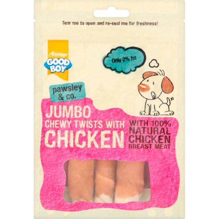Good Boy Jumbo Chewy Twists au poulet
