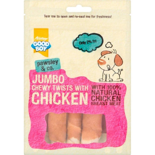 Good Boy Jumbo Chewy Twists With Chicken