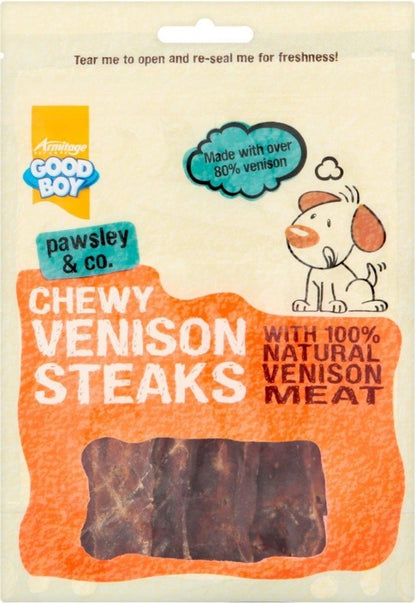 Good Boy Chewy Venison Steaks