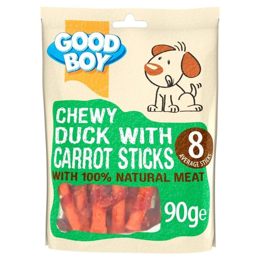 Pato masticable Good Boy con palitos de zanahoria