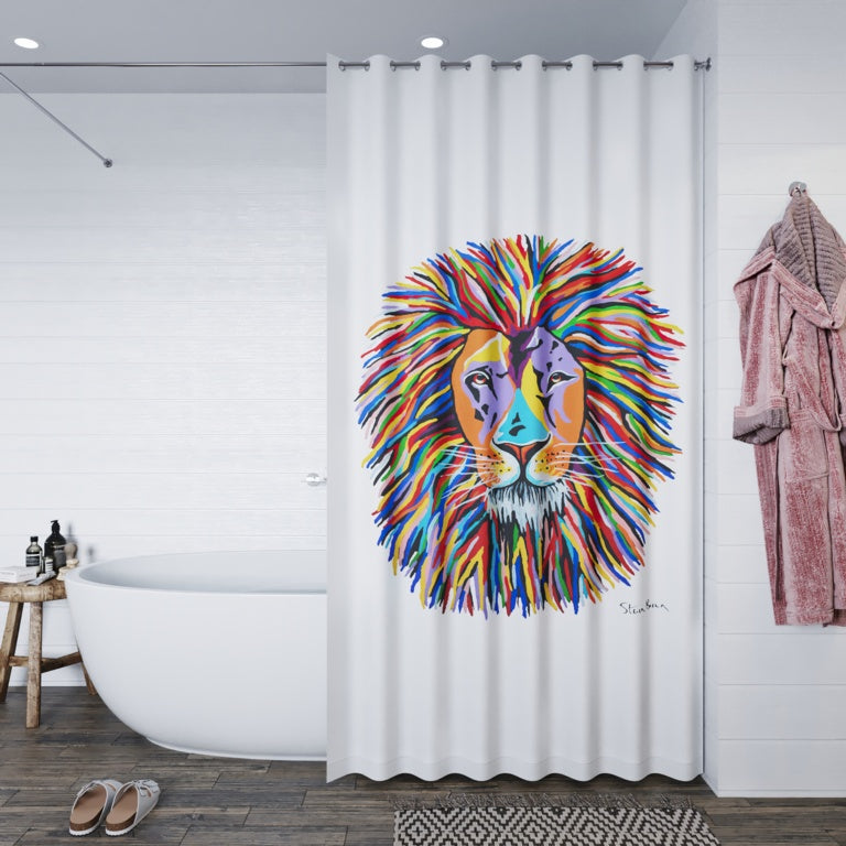 Steven Brown Lewis McZoo Shower Curtain