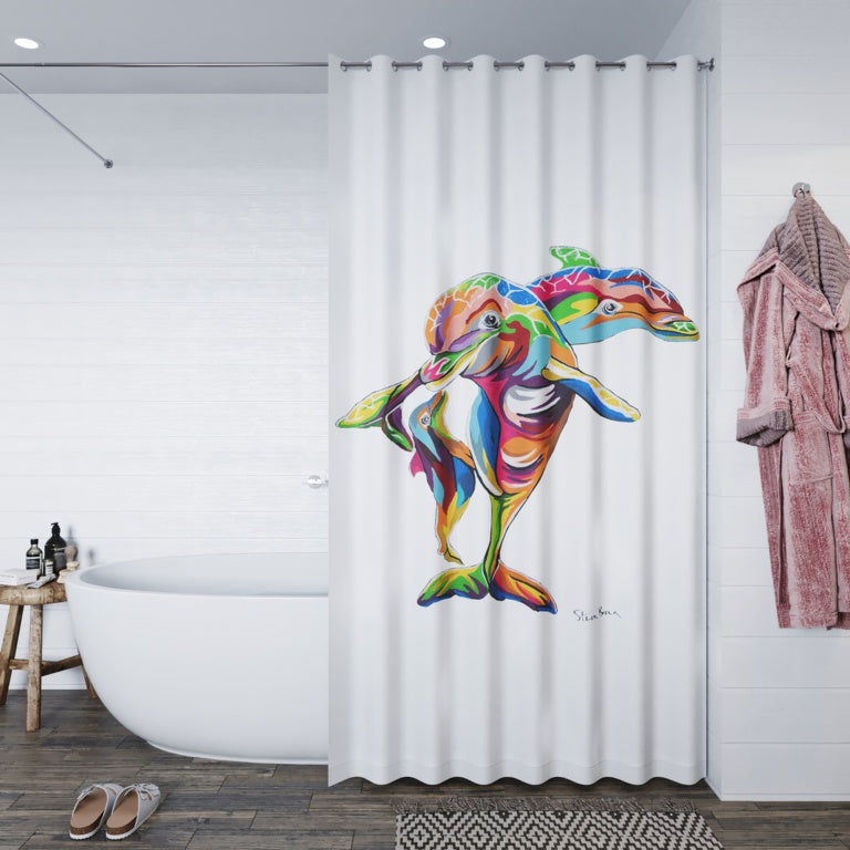 Steven Brown Hannah McWave Shower Curtain