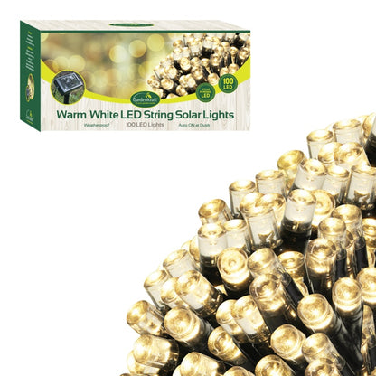 Guirnalda de luces solares LED GardenKraft 100