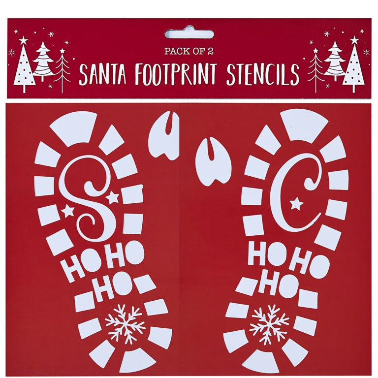 Partisan Santa Footprint Stencil