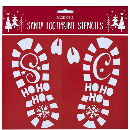 Partisan Santa Footprint Stencil