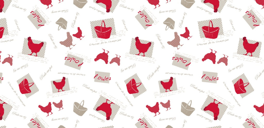 d-c-fix® Food Safe Tablecloth - Chicken Farm