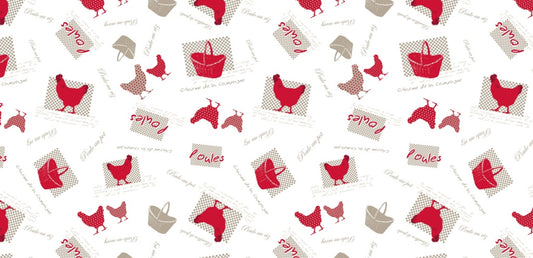 d-c-fix® Food Safe Tablecloth - Chicken Farm