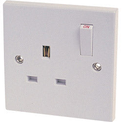 Dencon 13A, Single Switched Socket Outlet to BS1363 Pre-Packed
