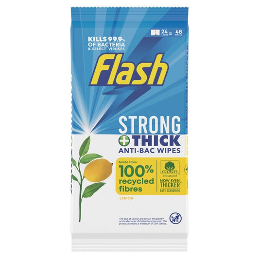 Flash Anit Bacterial XL Wipes