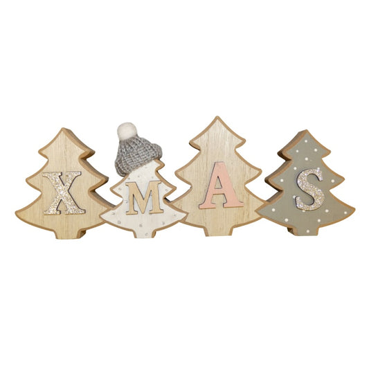 Davies Products Thick Xmas Wood Santa Hat Plaque