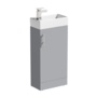 SP Rydal Floor Standing Mini Cabinet & Basin Grey 410mm