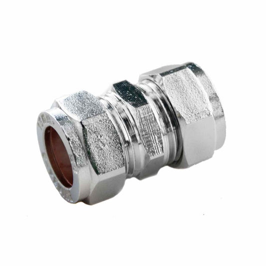 Securplumb Comp Chrome Straight Connector