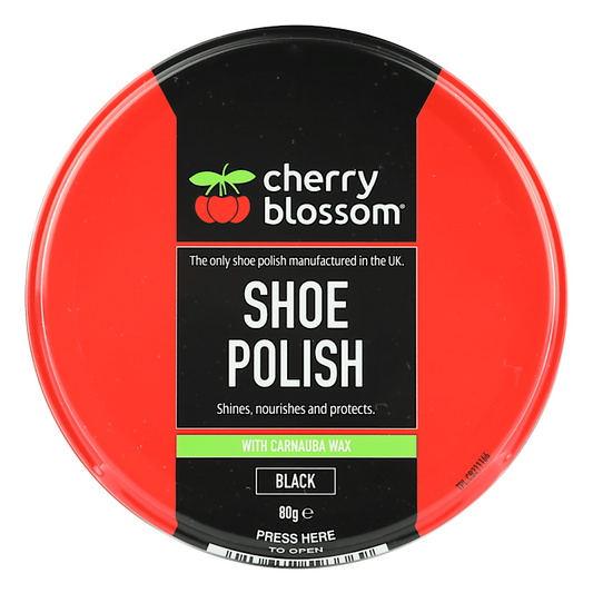 Cherry Blossom Shoe Polish Black 80g