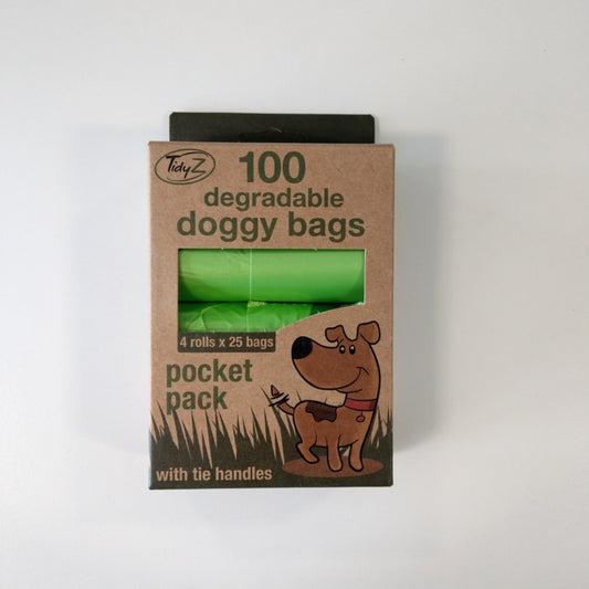 Tidyz Degradable Pocket Pack Doggy Bags 4x25