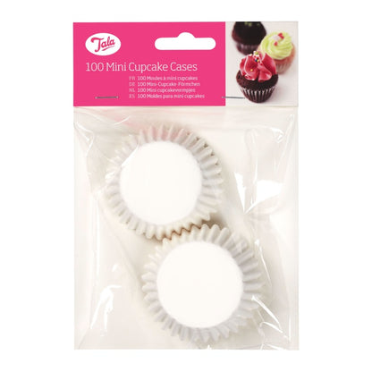 Tala Mini Cupcake Cases 9cm White Pack 100