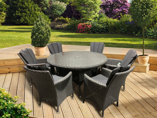 Pagoda Sicily Rattan 6 Seat Set