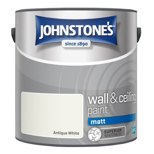 Johnstone's Wall & Ceiling Matt 2.5L Antique White