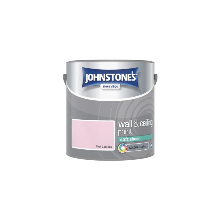 Johnstone's Wall & Ceiling Soft Sheen 2.5L Pink Cadillac