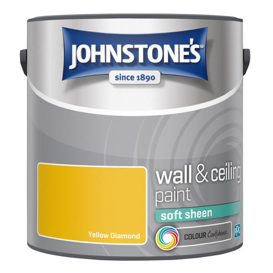 Johnstone's Wall & Ceiling Soft Sheen 2.5L Yellow Diamond