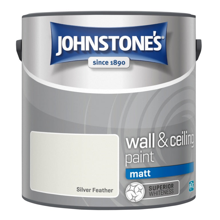 Johnstone's Wall & Ceiling Matt 2.5L Silver Feather