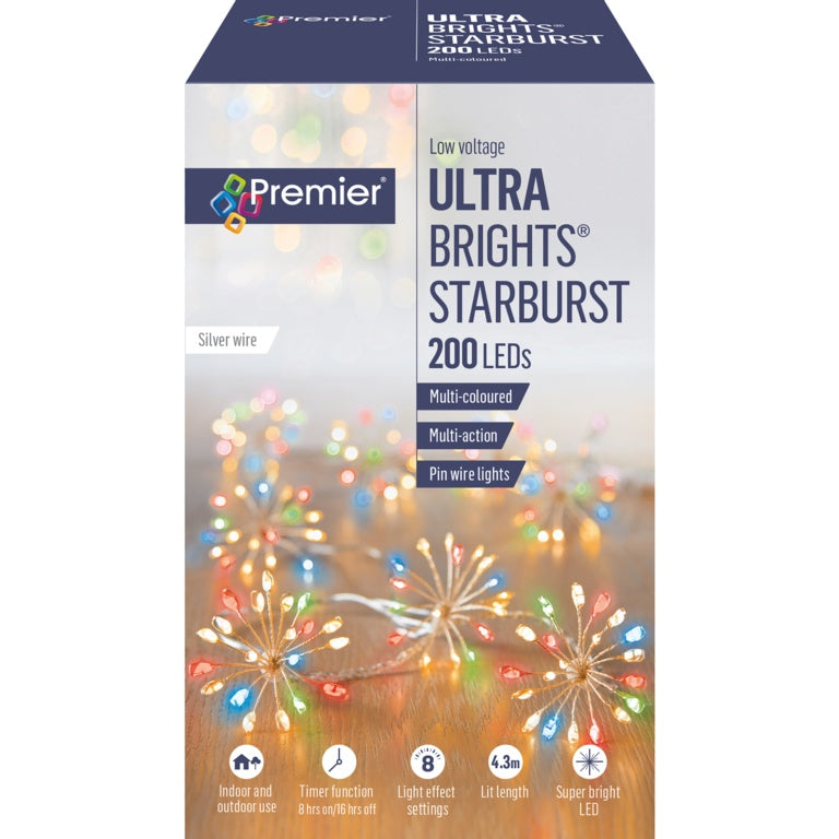 Premier 200 LED Multi Action UltraBrights Starburst With Timer