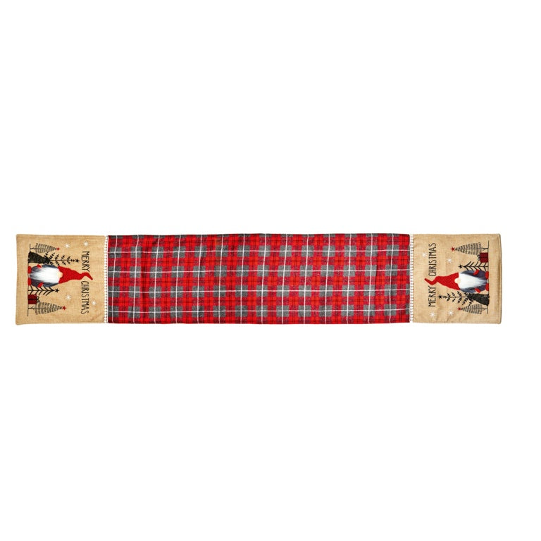 Premier Hessian Tartan Gnome Table Runner