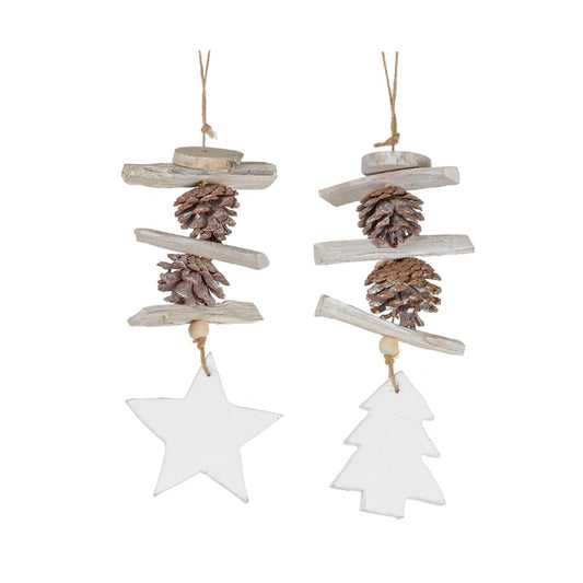 Premier Rustic Pine Cone Hanger Star-Tree