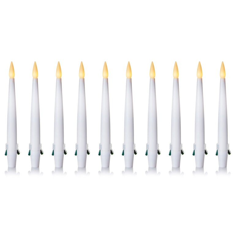 Premier 10 Piece White Candle Clip