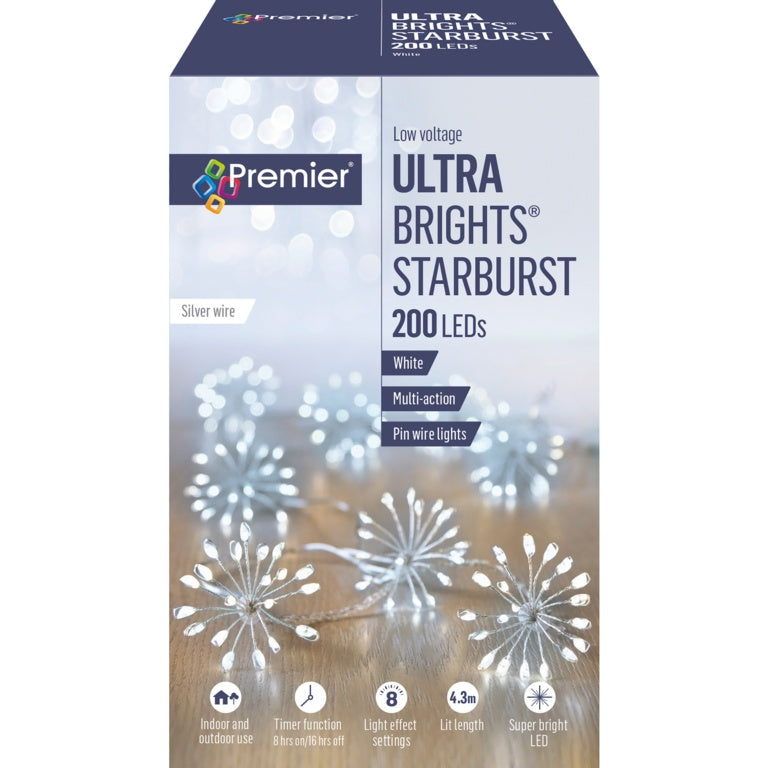 Premier 200 LED Multi Action UltraBrights Starburst With Timer