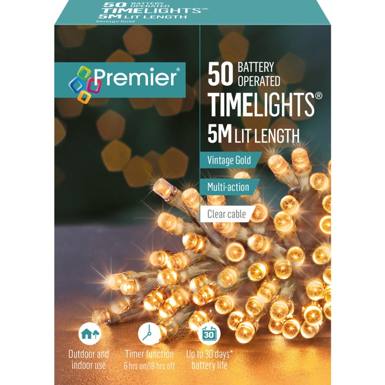 Premier 50 LED Multi Action Battery Operated TIMELIGHTS™